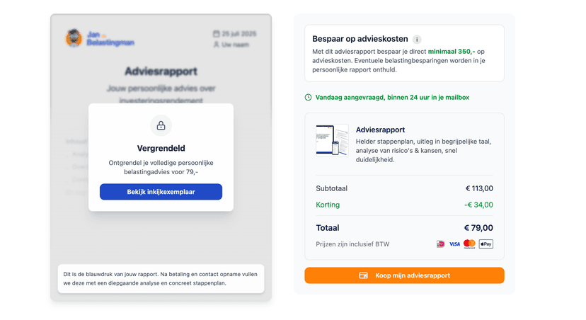 Belasting Adviesrapport